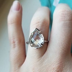 Kendra Scott Clear Gem Ring